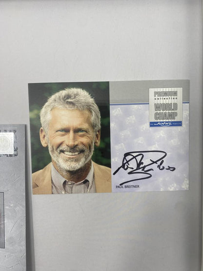 Kapitänsbinde Paul Breitner signiert im Rahmen DFB Fußball Autogramm COA