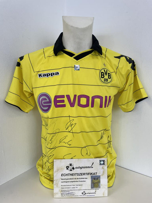 BVB Trikot 2010/2011 Teamsigniert Borussia Dortmund COA Neu Kappa 176