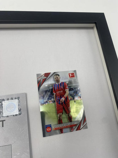 Kapitänsbinde Budu Zivzivadze signiert im Rahmen Fc Heidenheim Autogramm
