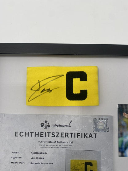 Captain's armband signed by Lars Ricken as part of the Borussia Dortmund COA