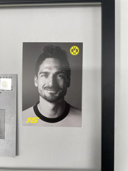 Kapitänsbinde Mats Hummels signiert im Rahmen Borussia Dortmund Autogramm COA