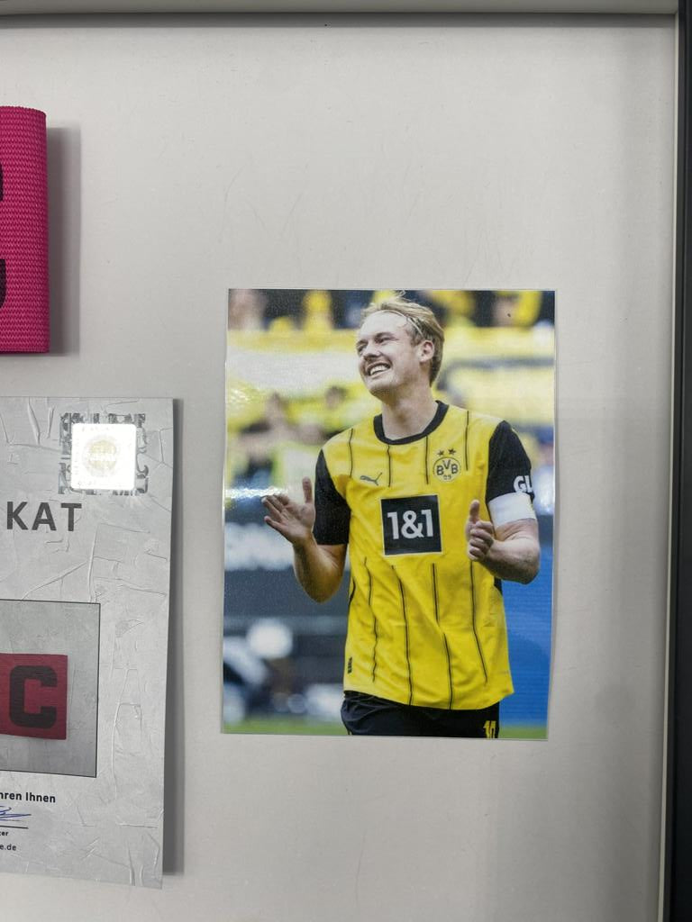 Captain's armband signed by Julian Brandt as part of the Borussia Dortmund COA football campaign