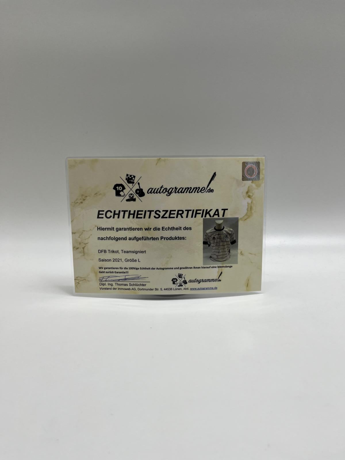 Germany jersey em 2021 team signed DFB autograph adidas coa l