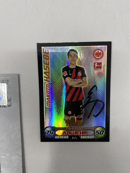 Kapitänsbinde Makoto Hasebe signiert im Rahmen Eintracht Frankfurt Autogramm COA