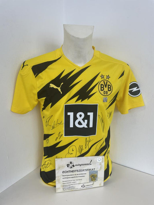 BVB Trikot 2020/2021 Teamsigniert Borussia Dortmund COA Puma S