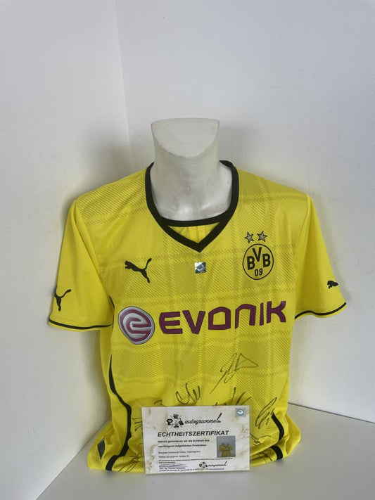 BVB Trikot 2013/2014 Teamsigniert Borussia Dortmund Autogramm Unterschrift Puma XL