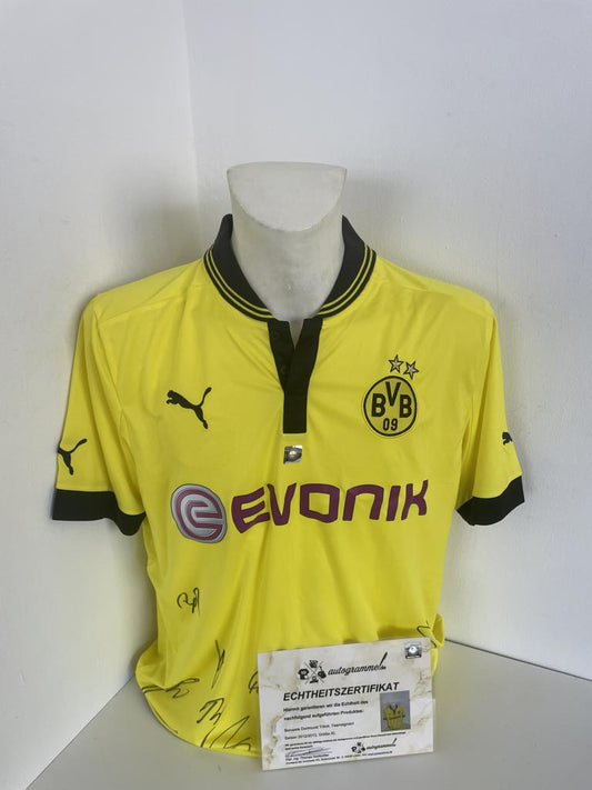 BVB Trikot 2012/2013 Teamsigniert Borussia Dortmund Autogramm Unterschrift Puma XL