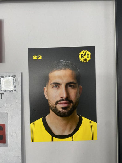 Captain's armband signed by Emre Can in a Borussia Dortmund COA frame