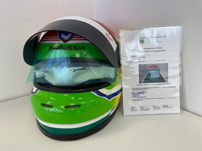 Naoki Yamamoto Formel 1 Helm mit Original Unterschrift und Echtheitszertifikat