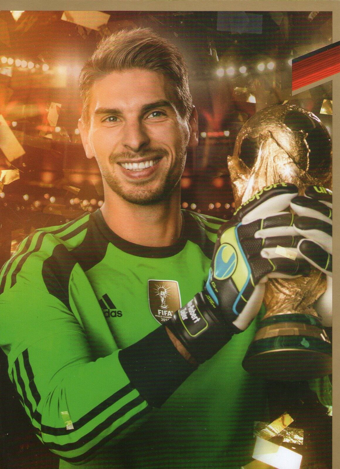 Limited, limited edition DFB autograph card! Ron-Robert Zieler !! Rare !!, gold