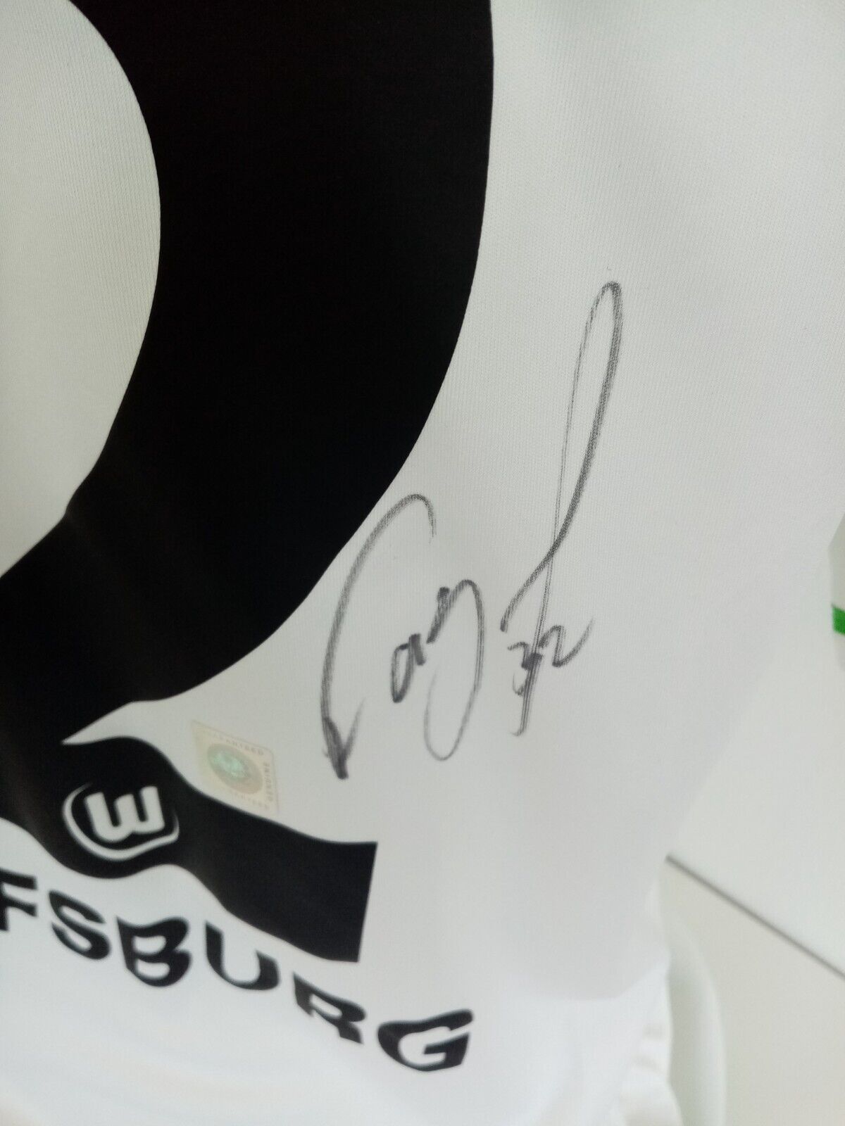 VFL Wolfsburg Trikot Fagner signiert Autogramm Bundesliga Fußball Adidas XL