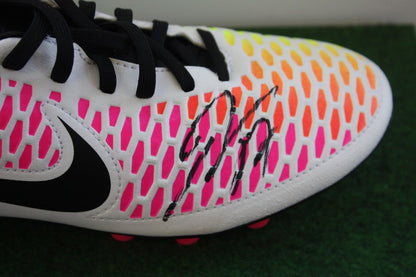 Fußballschuh Aubameyang signiert Arsenal London Autogramm England Premier League