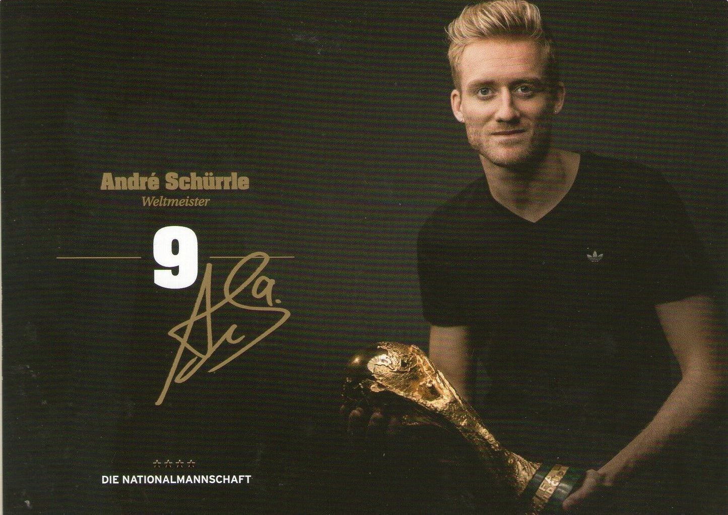 Limitierte Edition DFB Autogrammkarte! Andre Schürrle!! Signiert !RAR! GOLD