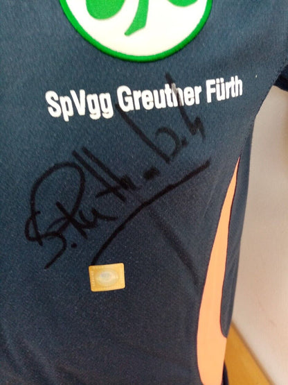 Greuther Fürth Shirt Stefan Ruthenbeck signiert Autogramme Fußball Hummel COA S