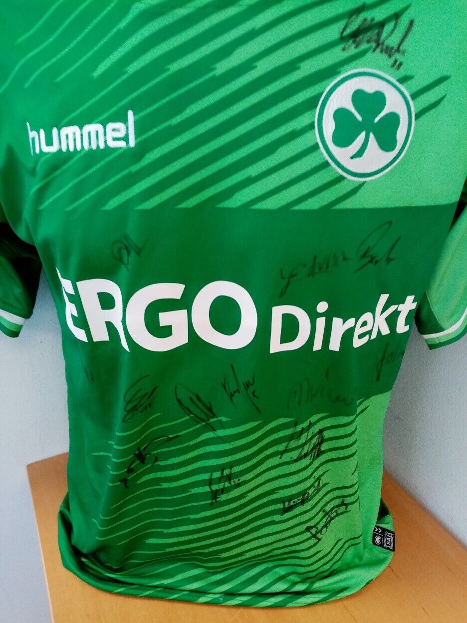 Greuther Fürth Trikot 2016/2017 Teamsigniert Autogramm Fußball Hummel Größe S