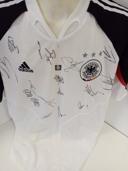 Germany jersey 04 05 team signed DFB Football Türkiye: Germany Adidas XL