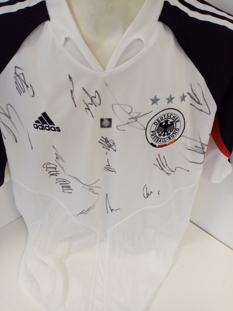 Germany jersey 04 05 team signed DFB Football Türkiye: Germany Adidas XL