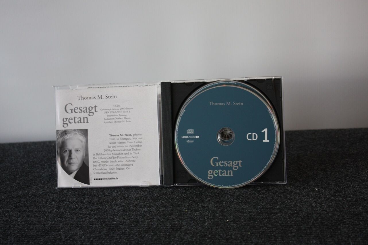 CD, Thomas M. Stein signiert, Gesagt getan, Musik, Hörbuch, Autogramm, Sammeln