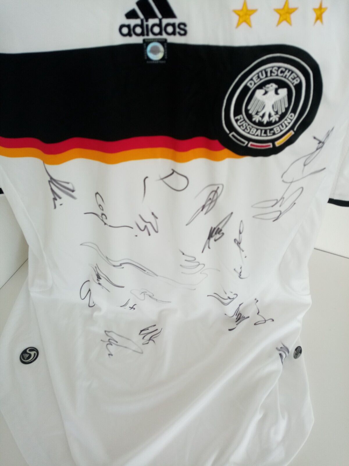 Deutschland Trikot EM 2008 Teamsigniert Autogramm Fußball DFB Adidas COA XXL