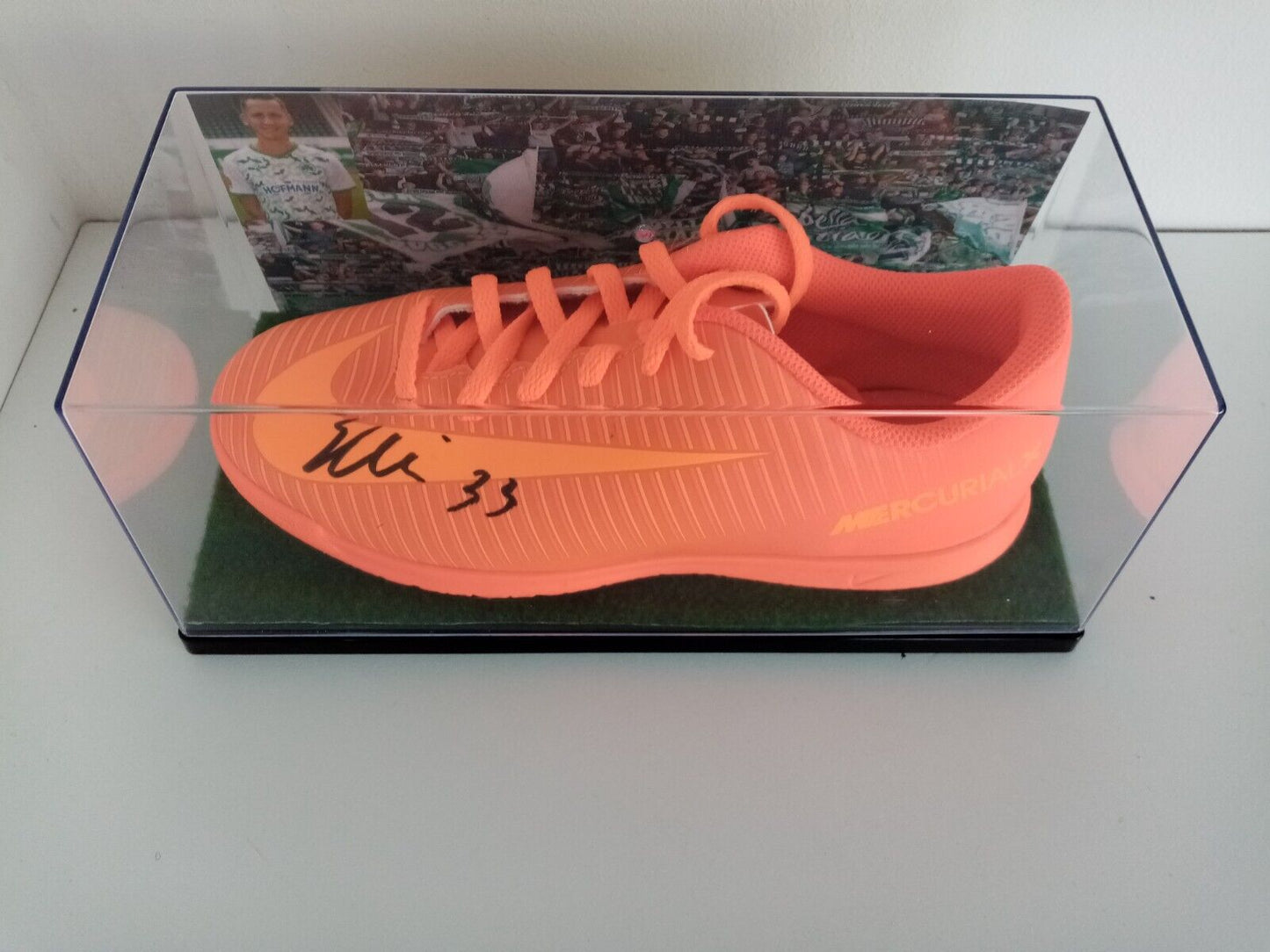 Fußballschuh Paul Seguin signiert Unterschrift Nike Greuther Fürth Neu Autogramm