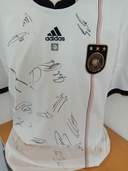 Deutschland Trikot WM 2010 Teamsigniert Autogramm Fußball DFB Adidas Größe XL