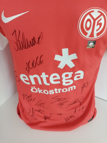 Mainz 05 jersey 2012/2013 team signed autograph bundesliga football nike coa s