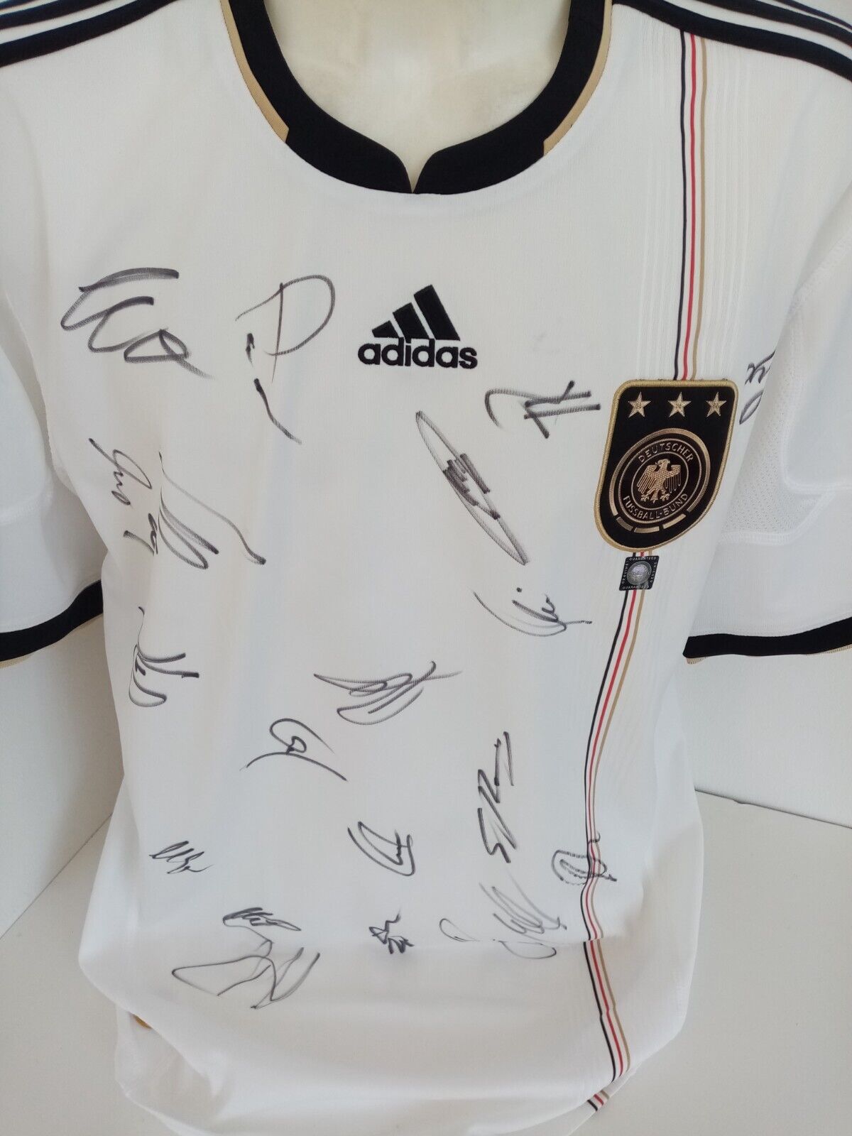 Deutschland Trikot WM 2010 Teamsigniert DFB Fußball Autogramm Adidas Neu XL