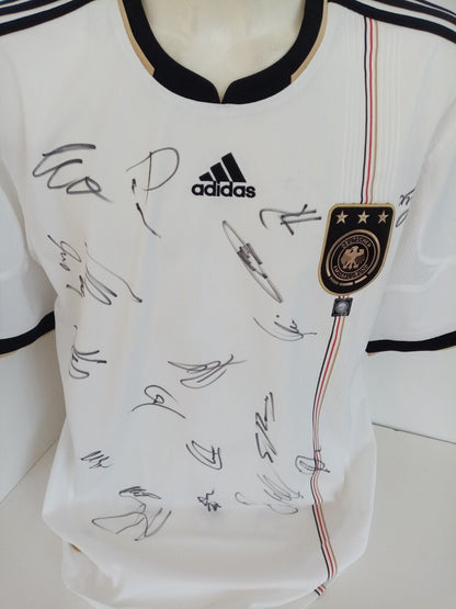 Deutschland Trikot WM 2010 Teamsigniert DFB Fußball Autogramm Adidas Neu XL