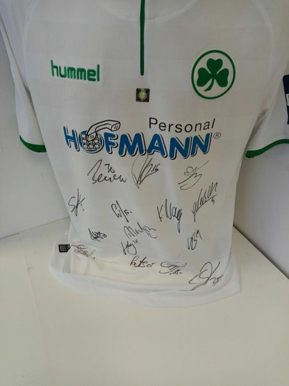 Greuther Fürth Trikot 2017/2018 team signed autograph signature Hummel XL