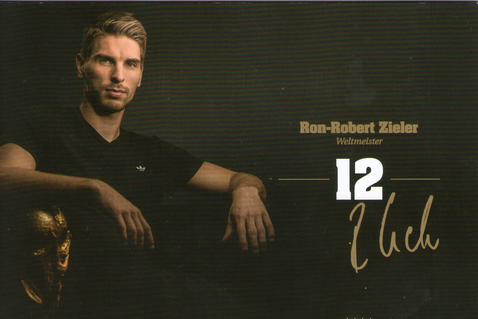 Limited, limited edition DFB autograph card! Ron-Robert Zieler !! Rare !!, gold