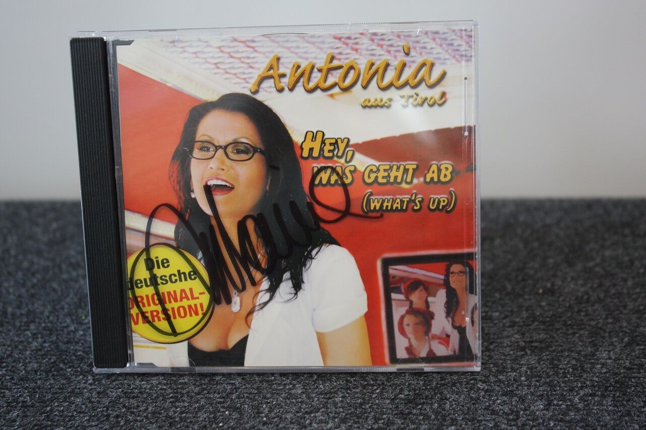 CD, Antonia signiert, Antonia aus Tirol, Hey, was geht ab, Musik, Charts, Singen