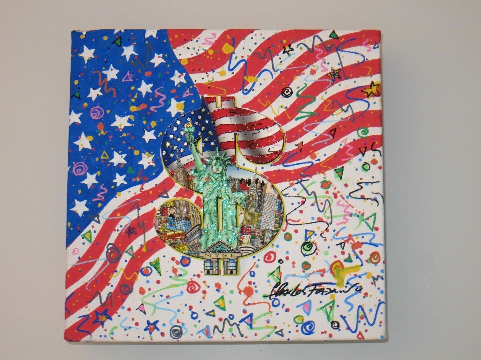 Charles Fazzino "Stars on Canvas" unique - painting - no art print