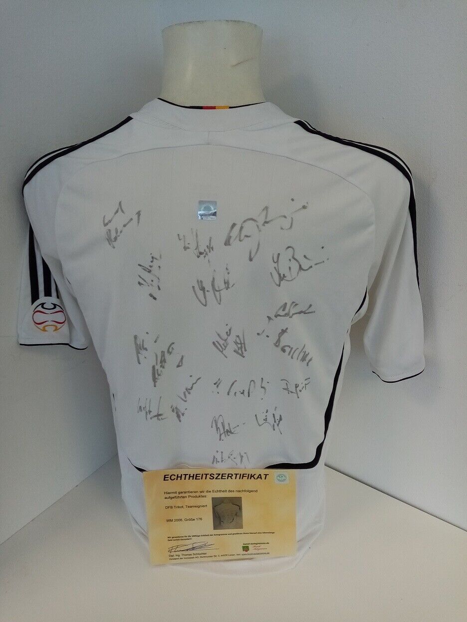 Deutschland Trikot WM 2006 Teamsigniert  Autogramm Fußball DFB Adidas COA 176