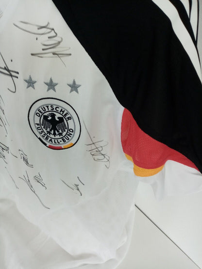 Deutschland Trikot EM 2004 Teamsigniert DFB Fußball Autogramm Euro Adidas Neu L