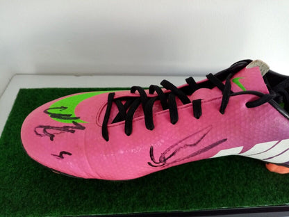 Fußballschuh Braithwaite und Koeman signiert FC Barcelona Barca Spanien Nike