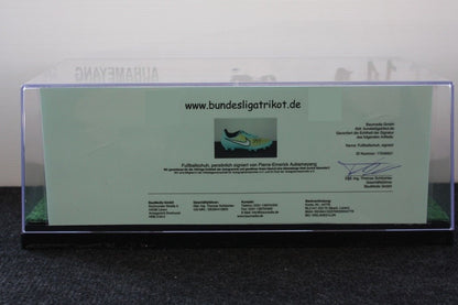 Fußballschuh Aubameyang signiert Arsenal London Autogramm England Premier League