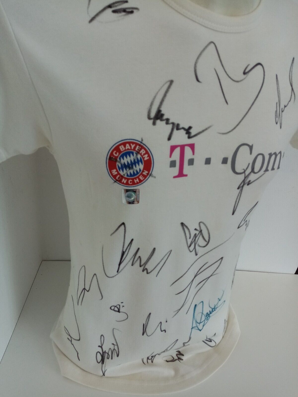 FC Bayern München Shirt 2004/2005 Teamsigniert Autogramm Fußball Unterschrift M