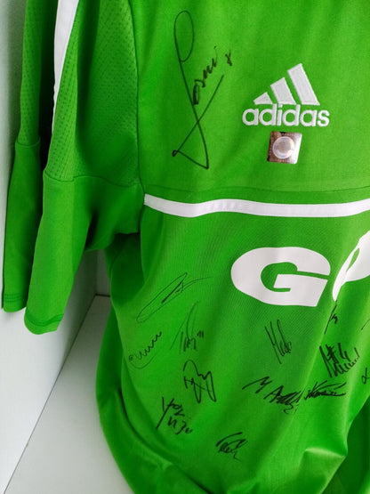 VfL Wolfsburg jersey 2012/2013 team signed wolves autograph football adidas XL