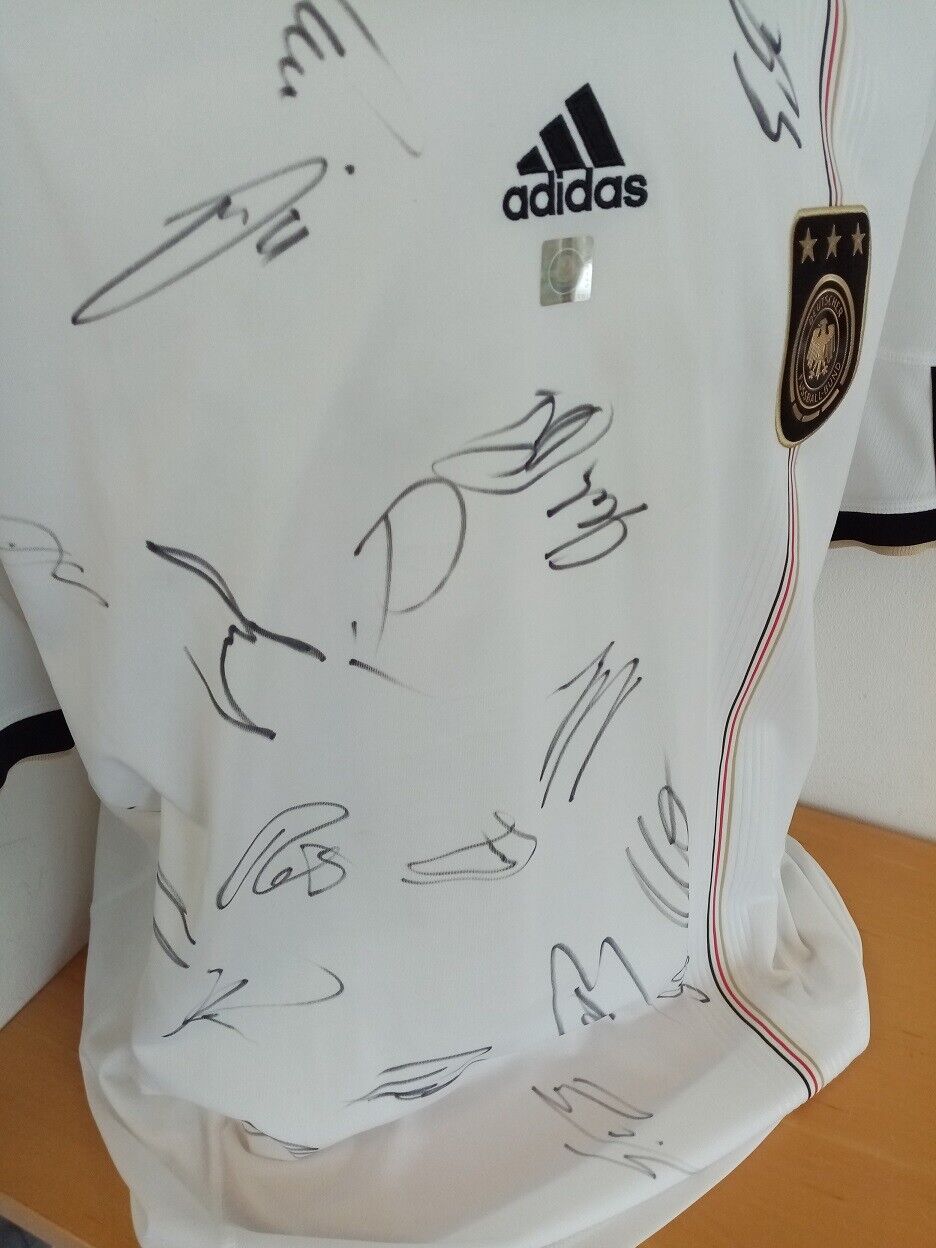 Deutschland Trikot WM 2010 Teamsigniert Autogramm Fußball DFB Adidas Größe XL