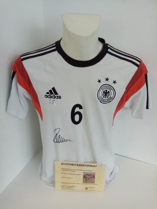 Deutschland Shirt Frank Baumann signiert DFB Unterschrift Trikot Adidas Werder S