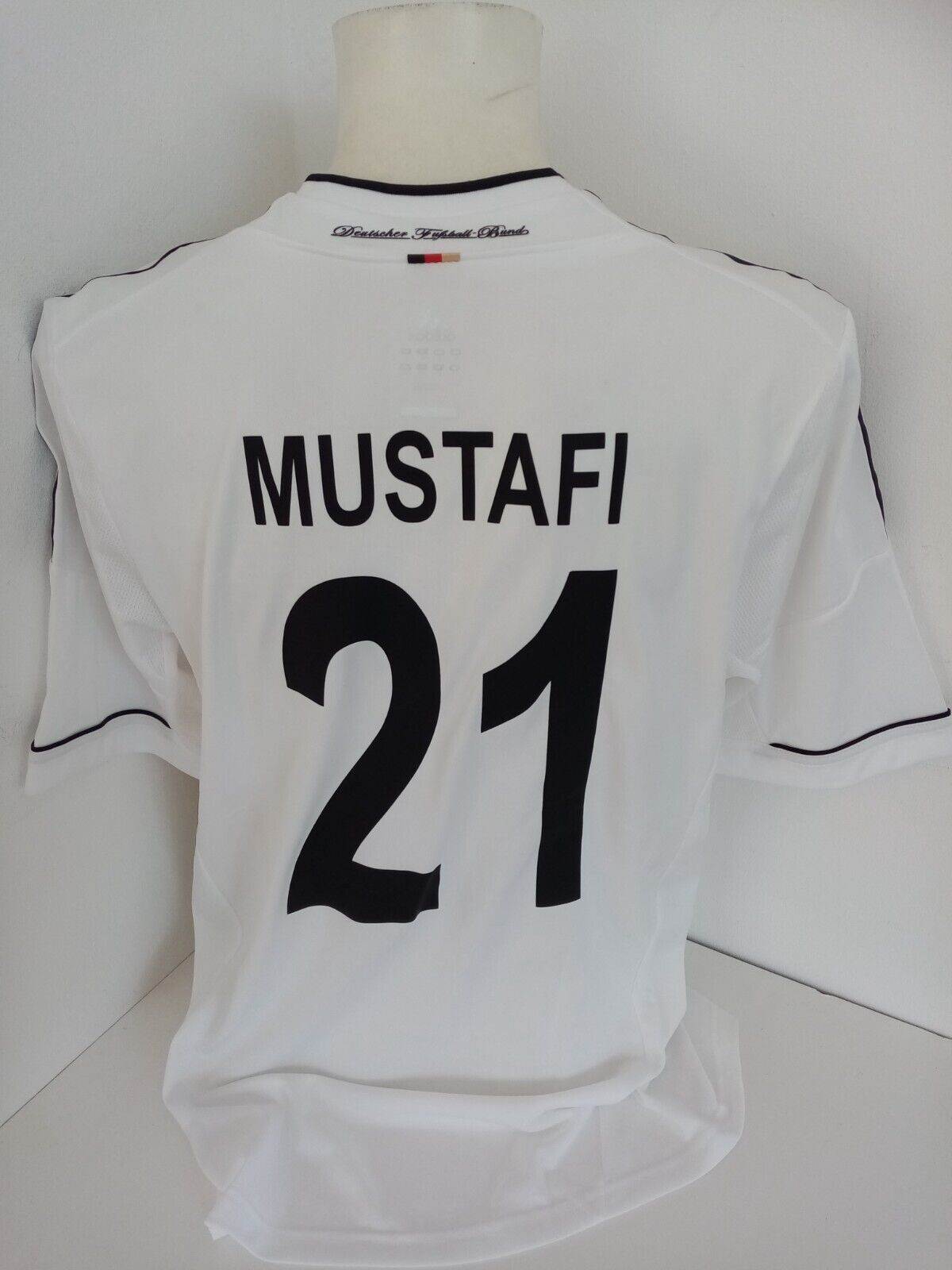 Deutschland Trikot Mustafi signiert Authentic DFB Fußball Adidas Autogramm XL