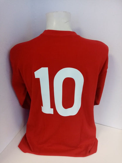 England Replika Trikot WM 1966 Geoff Hurst + Martin Peters signiert Wembley L