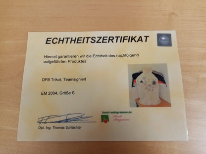 Germany jersey em 2004 team signed DFB football autograph adidas Euro Coa S