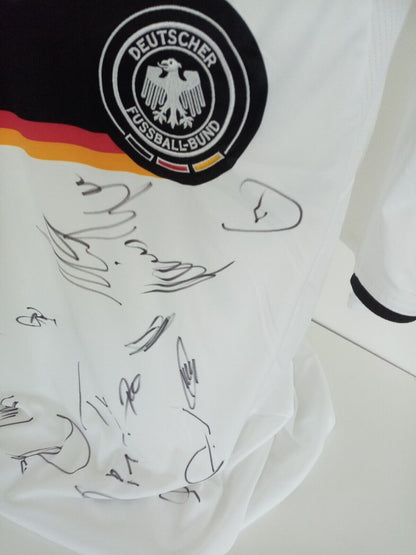 Deutschland Trikot EM 08 Teamsigniert DFB Fußball Autogramm COA Adidas Neu XXL