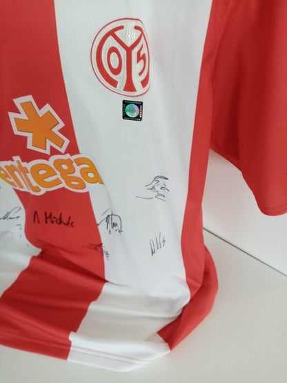 Mainz 05 jersey 09/10 team signed autograph football bundesliga nike new coa xxl