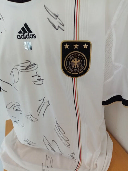 Deutschland Trikot WM 2010 Teamsigniert Autogramm Fußball DFB Adidas Größe XL