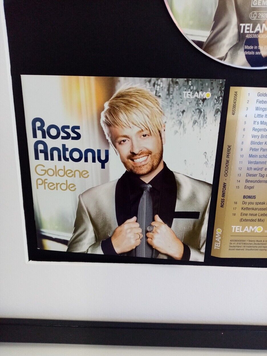 CD / Rohling Ross Antony signiert mit Album im Rahmen Autogramm Musik Neu Charts