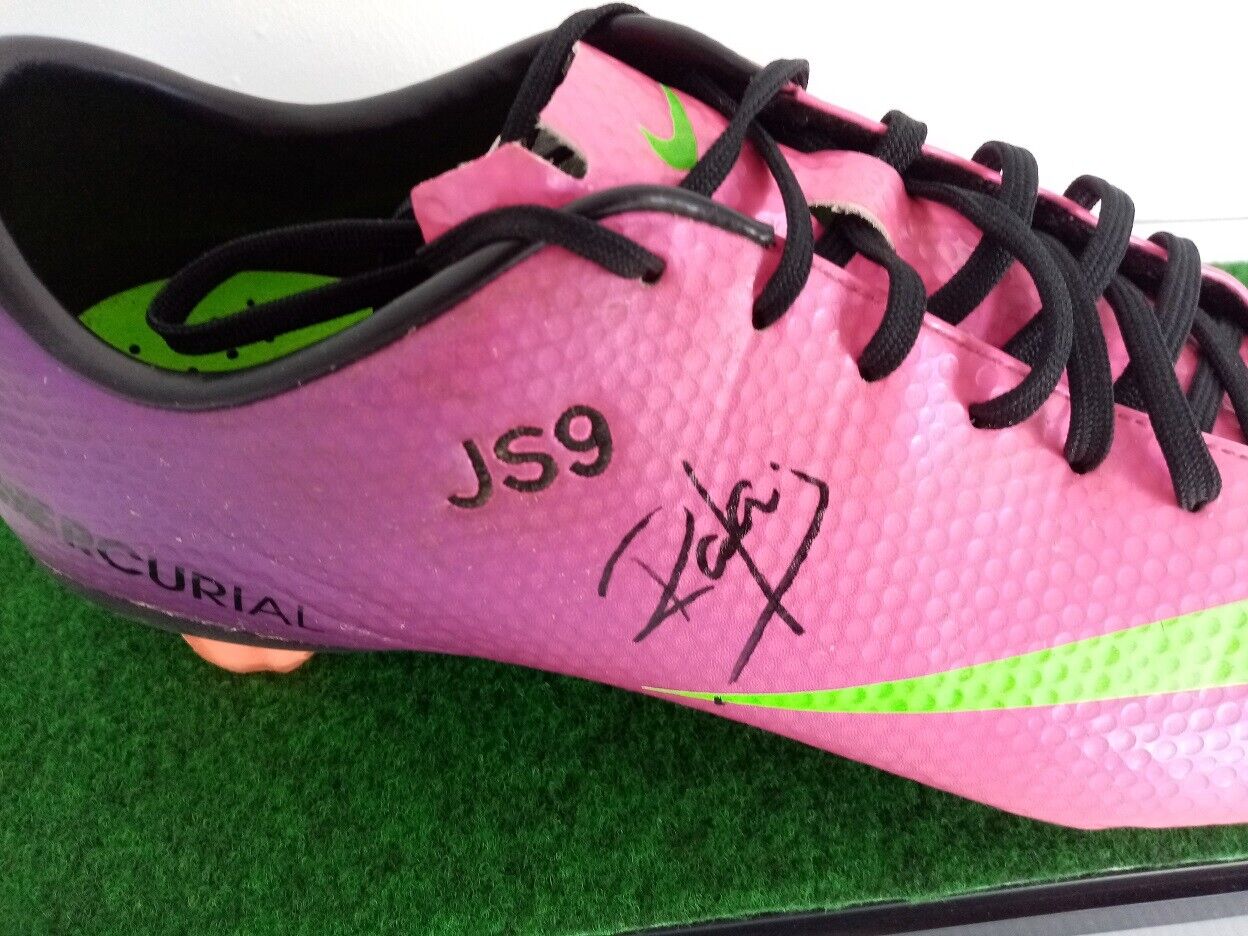 Fußballschuh Braithwaite und Koeman signiert FC Barcelona Barca Spanien Nike