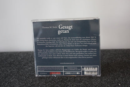 CD, Thomas M. Stein signiert, Gesagt getan, Musik, Hörbuch, Autogramm, Sammeln