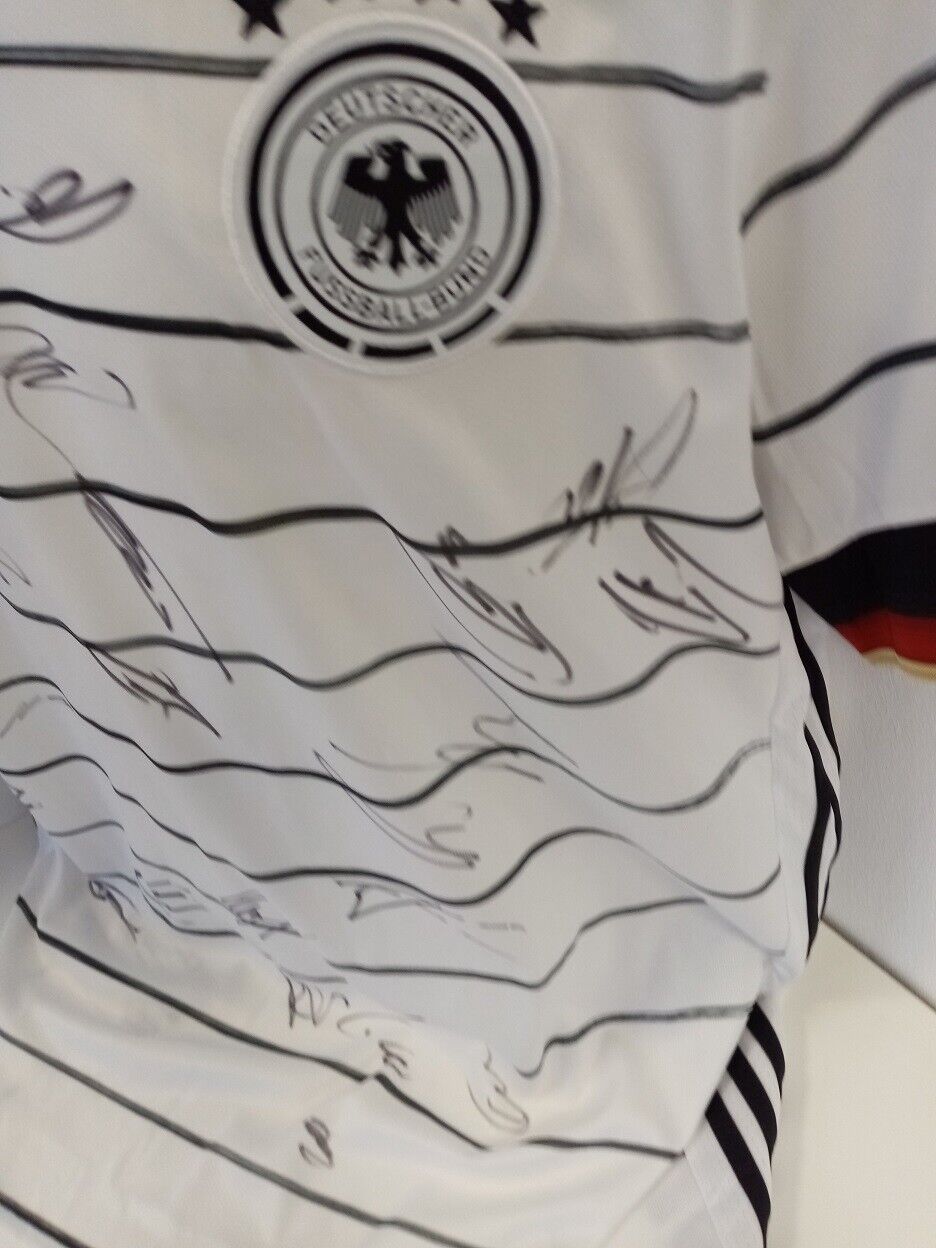 Deutschland Trikot EM 2020/2021 Teamsigniert DFB Fußball Autogramm Adidas Neu XL